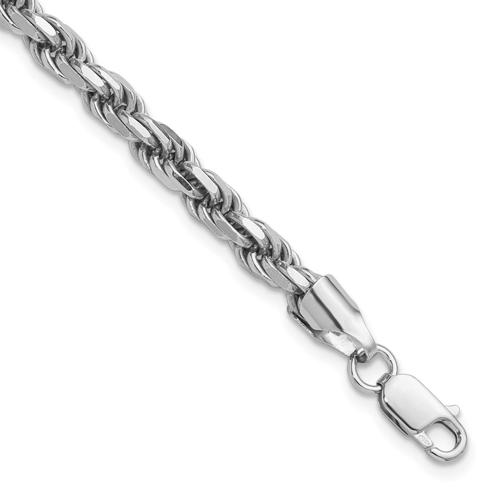 Sterling Silver Diamond-Cut Rope Chain — 5.75 mm