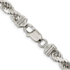 Sterling Silver Diamond-Cut Rope Chain — 6.5 mm
