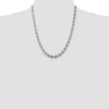 Sterling Silver Diamond-Cut Rope Chain — 6.5 mm