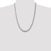 Sterling Silver Diamond-Cut Rope Chain — 6.5 mm