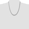 Sterling Silver Diamond-Cut Rope Chain — 6.5 mm
