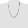 Sterling Silver Diamond-Cut Rope Chain — 6.5 mm