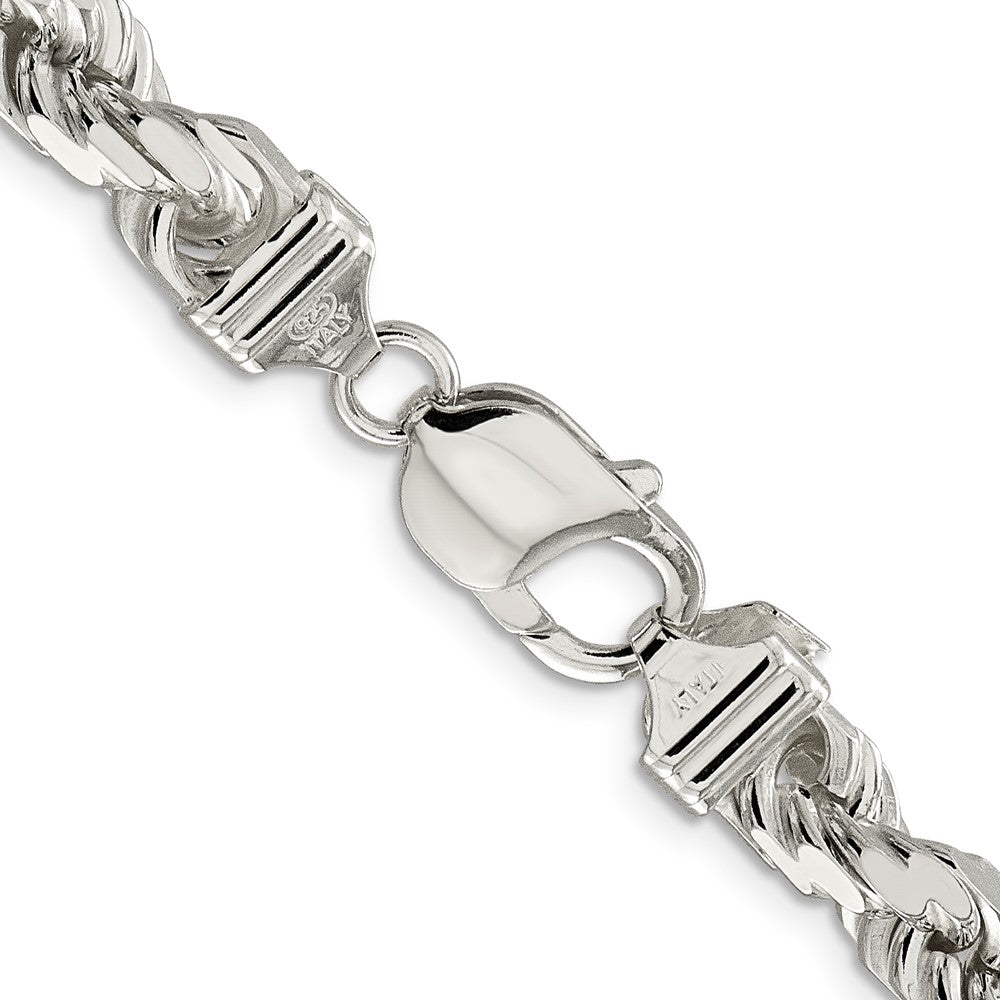Sterling Silver Diamond-Cut Rope Chain — 7.8 mm