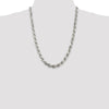 Sterling Silver Diamond-Cut Rope Chain — 7.8 mm