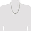Sterling Silver Diamond-Cut Rope Chain — 9 mm
