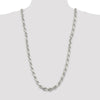 Sterling Silver Diamond-Cut Rope Chain — 9 mm
