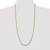 Sterling Silver And Vermeil 2.5mm Diamond-cut Rope Chain