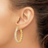 Sterling Silver Diamond Mystique Twisted Hoop Earrings