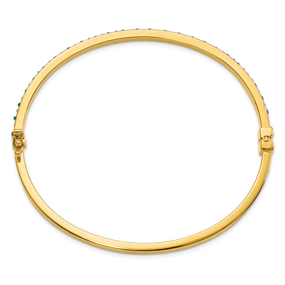 Diamond Mystique Diamond & Gemstone Earrings/Bangle Set