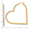 SS 18k Gold-pltd Diamond Mystique Dia Dust/Accent Heart Earrings
