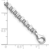 Sterling Silver Rhodium-plated Diam. Tennis Bracelet