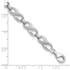 Sterling Silver Rhodium-plated Diam. Bracelet