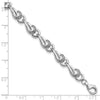 Sterling Silver Rhodium-plated Diam. Bracelet