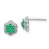 Gemstone & Diamond Post Earrings
