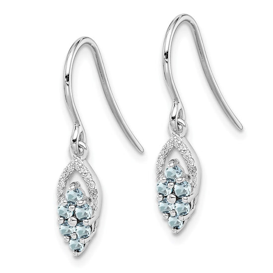 Gemstone & Diamond Shepherd Hook Earrings