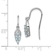 Gemstone & Diamond Shepherd Hook Earrings