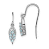 Gemstone & Diamond Shepherd Hook Earrings
