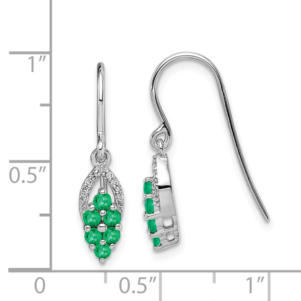 Gemstone & Diamond Shepherd Hook Earrings