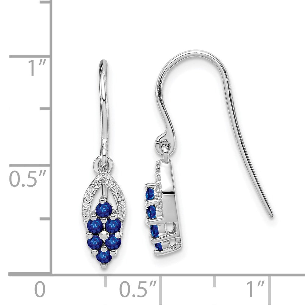 Gemstone & Diamond Shepherd Hook Earrings