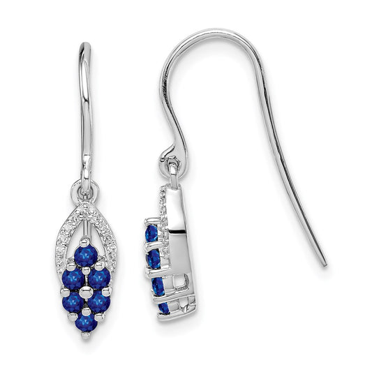 Gemstone & Diamond Shepherd Hook Earrings