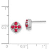 Diamond & Gemstone Square Post Earrings