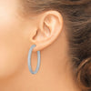 Sterling Silver Pave CZ Hinged Hoops