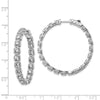 Sterling Silver 3mm CZ Hinged Hoops