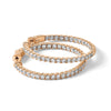 Sterling Silver CZ 2.25mm Hinged Hoops