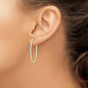 Sterling Silver CZ 2mm Hinged Hoops