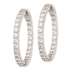 Sterling Silver 3mm CZ Hinged Hoops