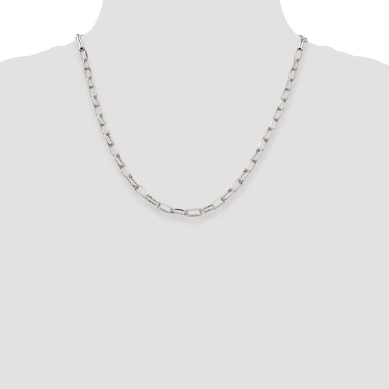 Sterling Silver 5mm Elongated Open Link Chain