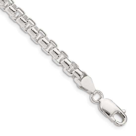 Sterling Silver 5.2mm Round Box Chain