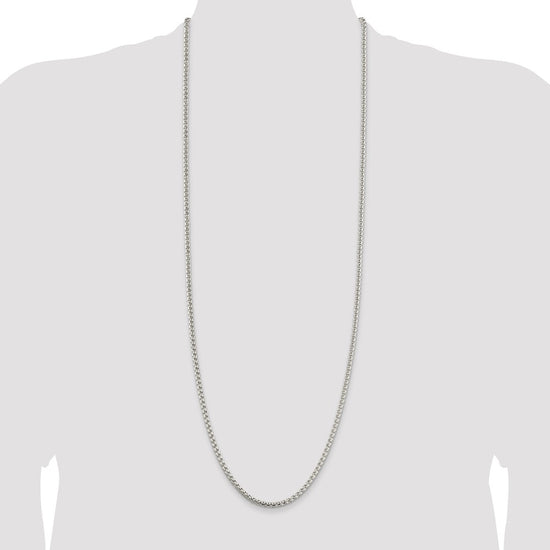 Sterling Silver 3.6mm Round Box Chain
