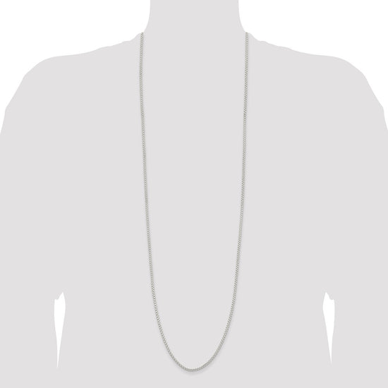 Sterling Silver 2.6mm Round Box Chain