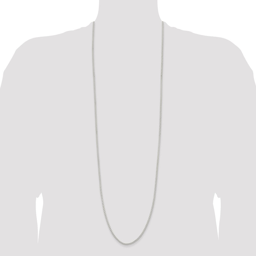 Sterling Silver 2.6mm Round Box Chain