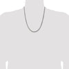 Sterling Silver Antiqued 3.6mm Round Box Chain