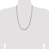 Sterling Silver Antiqued 3.6mm Round Box Chain
