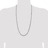 Sterling Silver Antiqued 3.6mm Round Box Chain