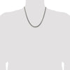 Sterling Silver Antiqued 5.2mm Round Box Chain