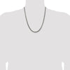 Sterling Silver Antiqued 5.2mm Round Box Chain