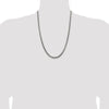 Sterling Silver Antiqued 5.2mm Round Box Chain