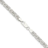 Sterling Silver Rounded Byzantine Chain