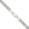 Sterling Silver Rounded Byzantine Chain