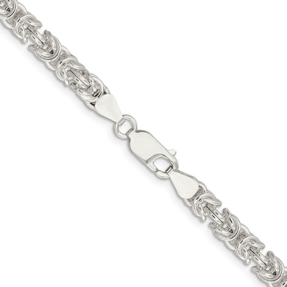 Sterling Silver Rounded Byzantine Chain