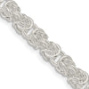 Sterling Silver Rounded Byzantine Chain