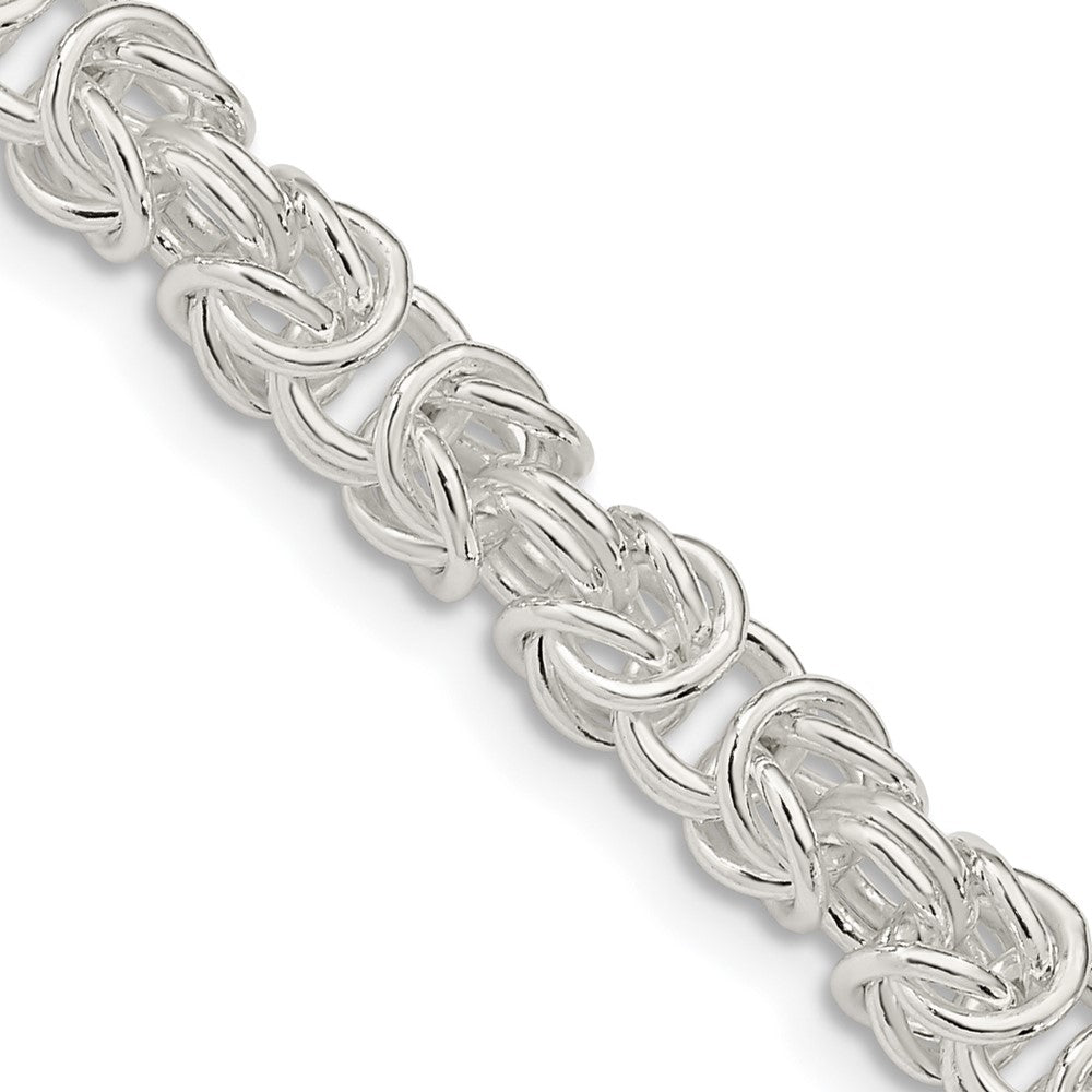 Sterling Silver Rounded Byzantine Chain