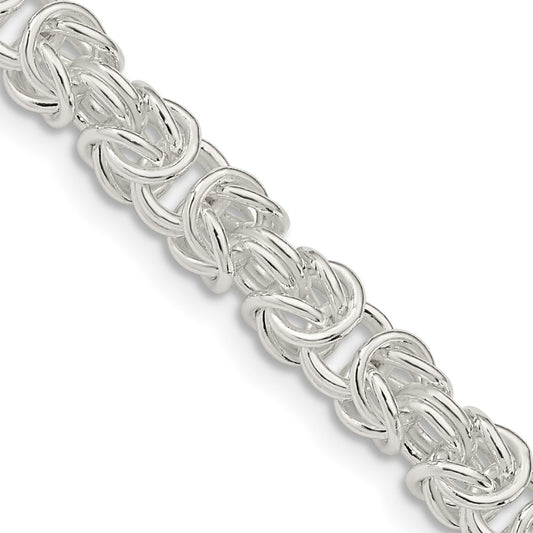Sterling Silver Rounded Byzantine Chain