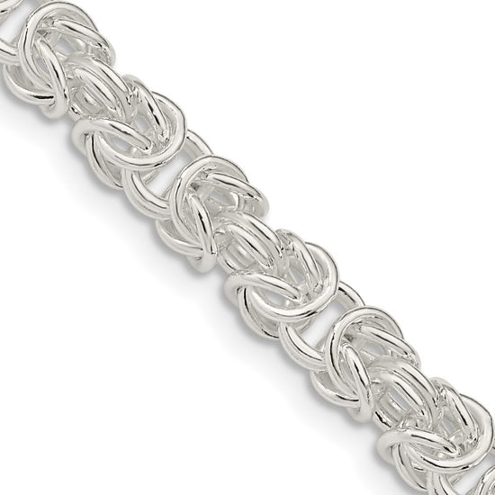 Sterling Silver Rounded Byzantine Chain