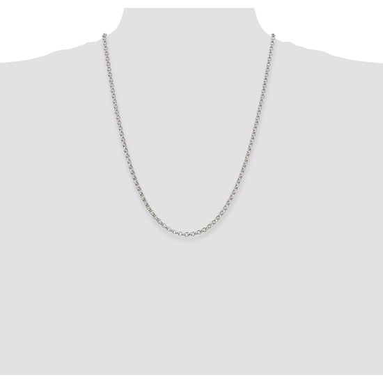Sterling Silver 4mm Rolo Chain