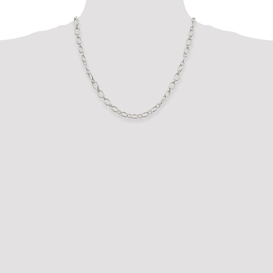 Sterling Silver Fancy Patterned Rolo Chain